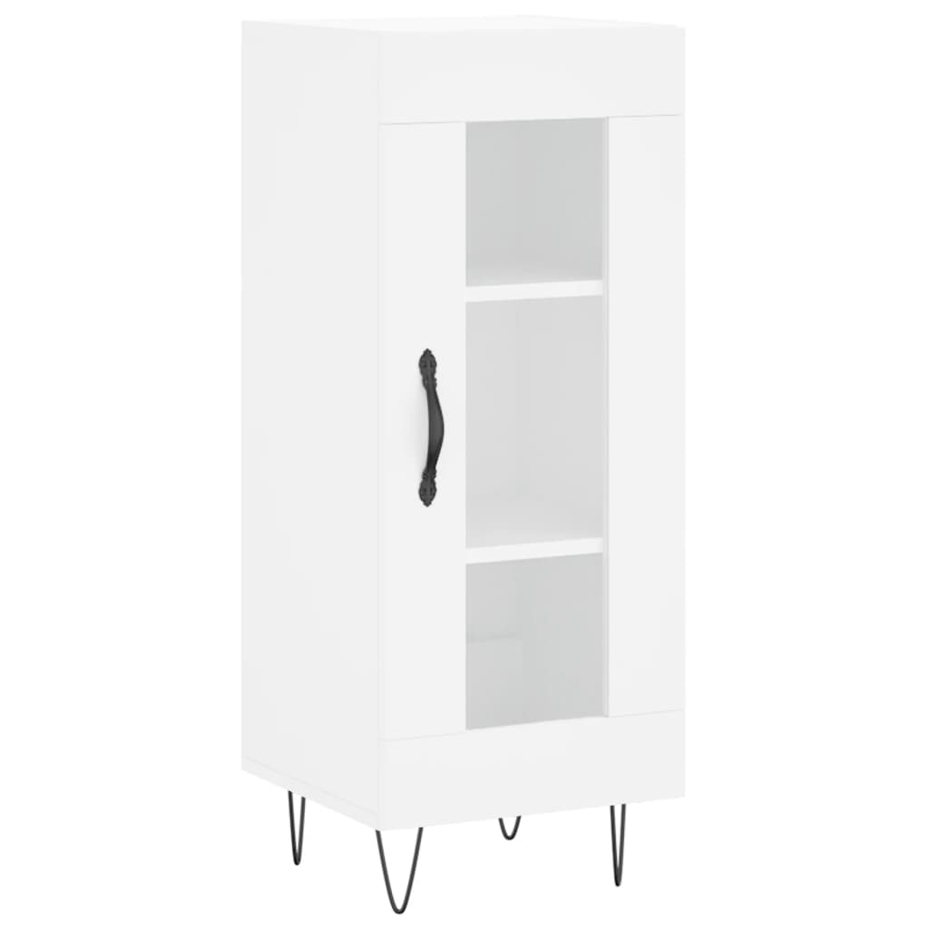 vidaXL Servantă, alb, 34,5x34x90 cm, lemn compozit vidaXL Servantă, alb, 34,5x34x90 cm, lemn compozit