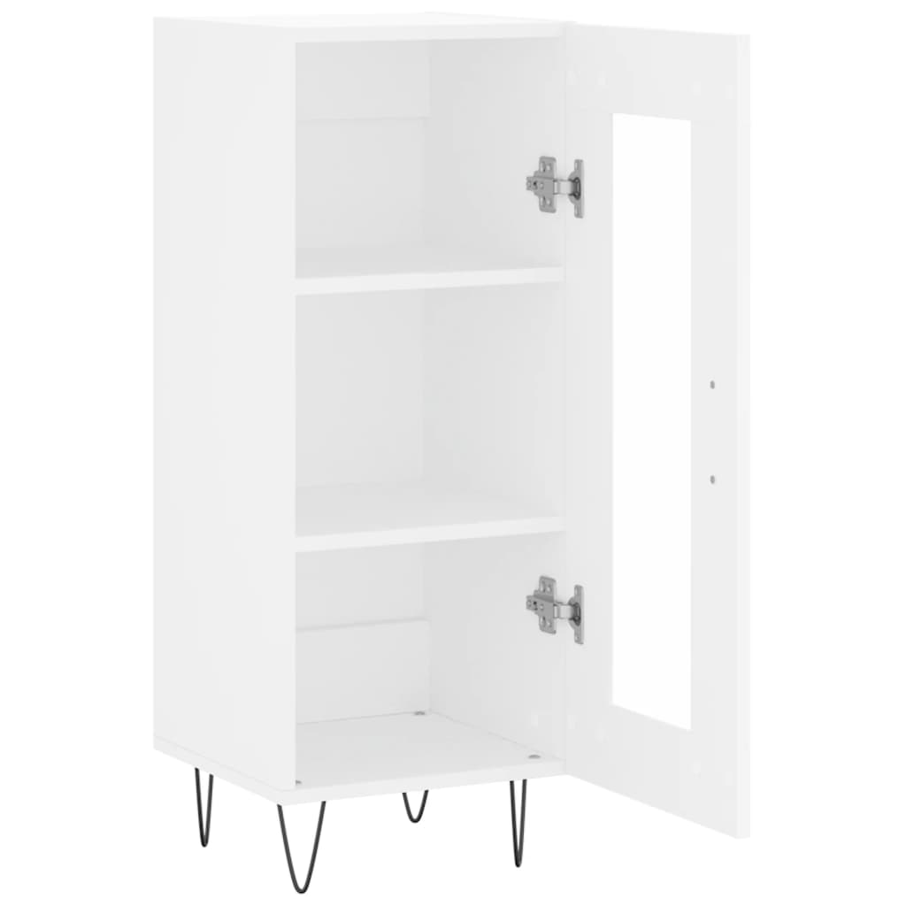 vidaXL Servantă, alb, 34,5x34x90 cm, lemn compozit vidaXL Servantă, alb, 34,5x34x90 cm, lemn compozit