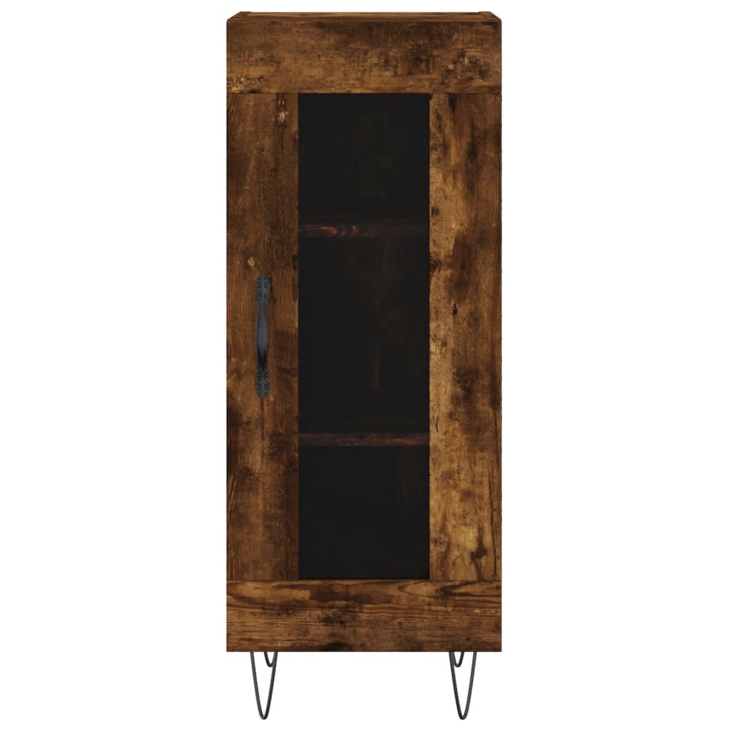 vidaXL Servantă, stejar fumuriu, 34,5x34x90 cm, lemn compozit vidaXL Servantă, stejar fumuriu, 34,5x34x90 cm, lemn compozit