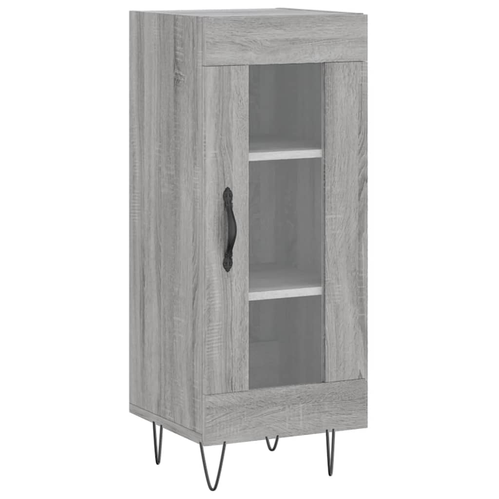 vidaXL Servantă, gri sonoma, 34,5x34x90 cm, lemn compozit vidaXL Servantă, gri sonoma, 34,5x34x90 cm, lemn compozit