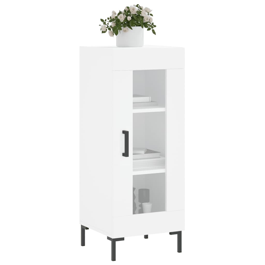 vidaXL Servantă, alb, 34,5x34x90 cm, lemn compozit vidaXL Servantă, alb, 34,5x34x90 cm, lemn compozit