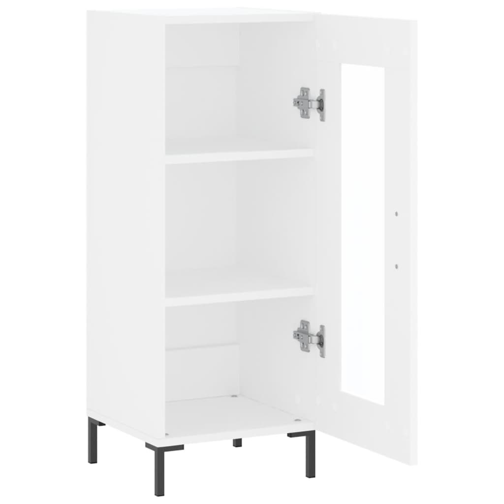 vidaXL Servantă, alb, 34,5x34x90 cm, lemn compozit vidaXL Servantă, alb, 34,5x34x90 cm, lemn compozit
