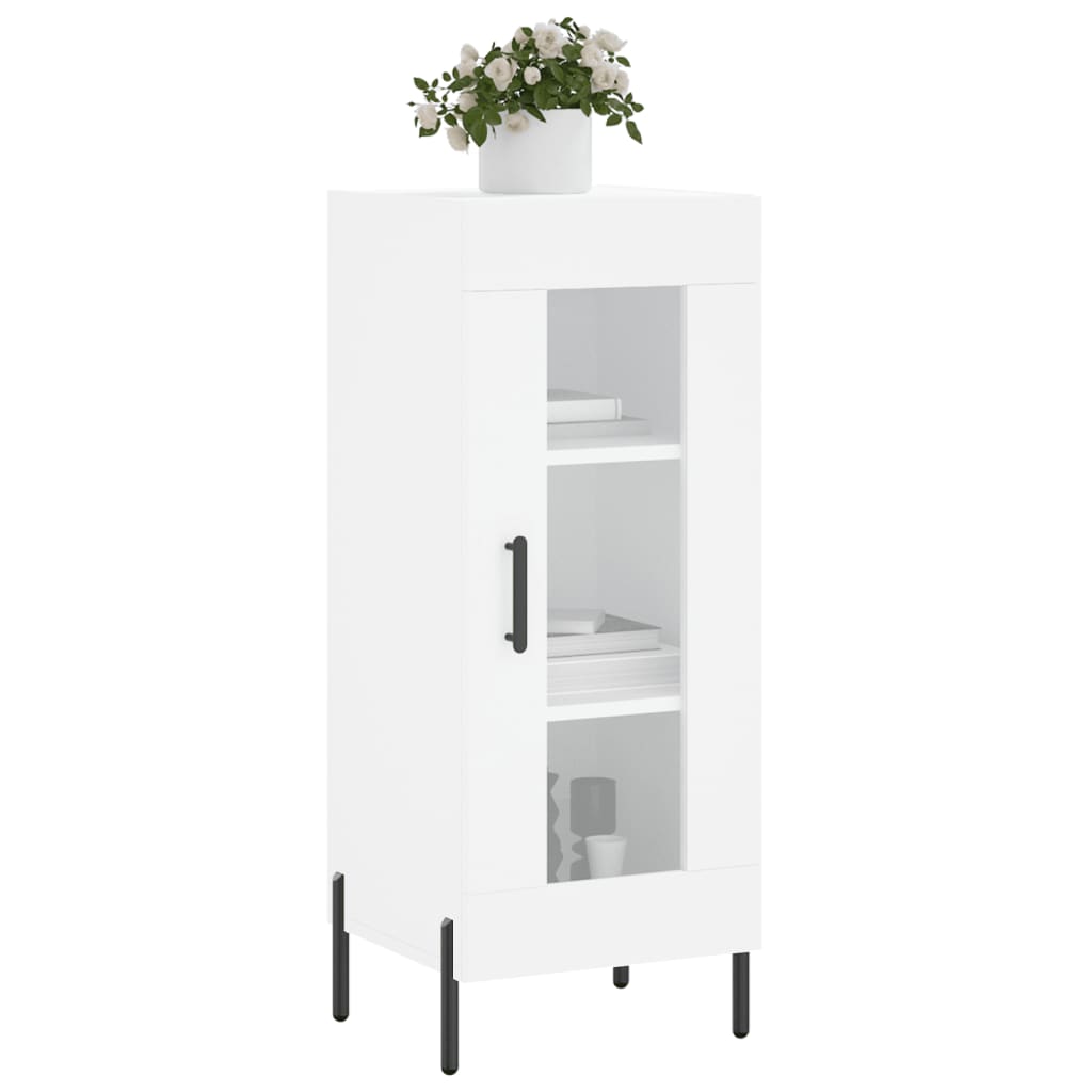 vidaXL Servantă, alb, 34,5x34x90 cm, lemn compozit vidaXL Servantă, alb, 34,5x34x90 cm, lemn compozit