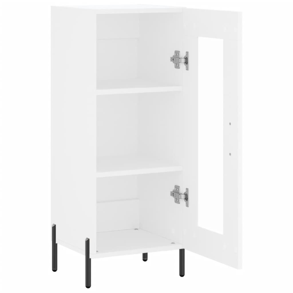 vidaXL Servantă, alb, 34,5x34x90 cm, lemn compozit vidaXL Servantă, alb, 34,5x34x90 cm, lemn compozit