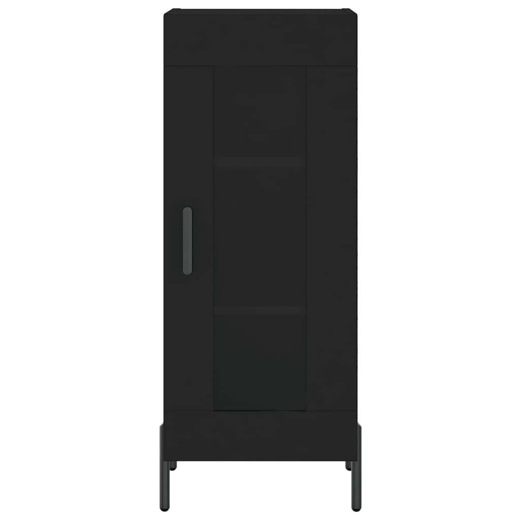 vidaXL Servantă, negru, 34,5x34x90 cm, lemn compozit vidaXL Servantă, negru, 34,5x34x90 cm, lemn compozit