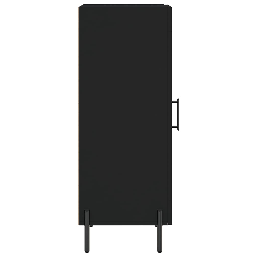 vidaXL Servantă, negru, 34,5x34x90 cm, lemn compozit vidaXL Servantă, negru, 34,5x34x90 cm, lemn compozit