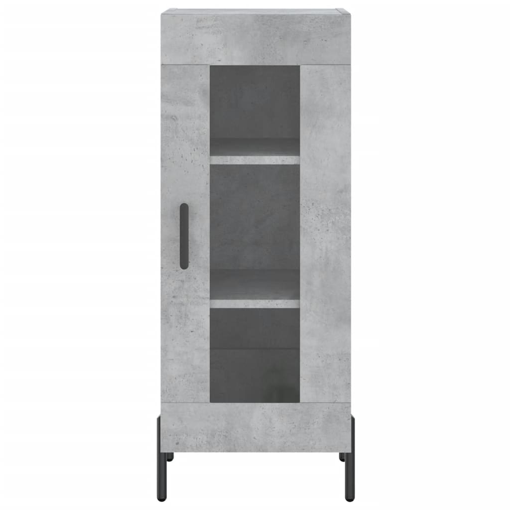 vidaXL Servantă, gri beton, 34,5x34x90 cm, lemn compozit vidaXL Servantă, gri beton, 34,5x34x90 cm, lemn compozit