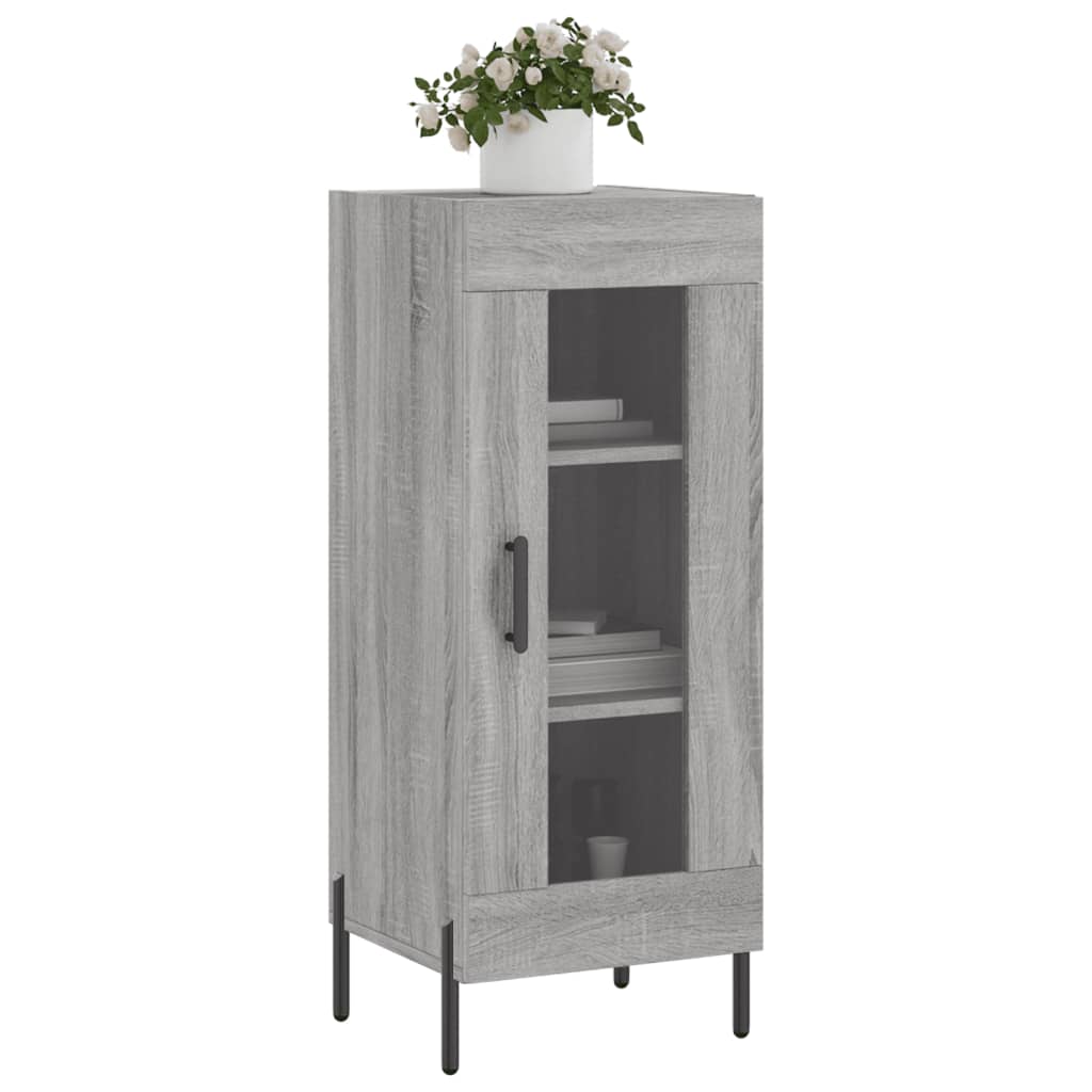 vidaXL Servantă, gri sonoma, 34,5x34x90 cm, lemn compozit vidaXL Servantă, gri sonoma, 34,5x34x90 cm, lemn compozit