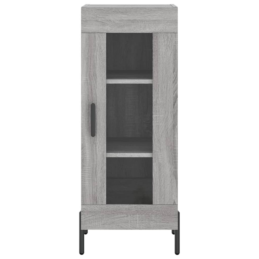 vidaXL Servantă, gri sonoma, 34,5x34x90 cm, lemn compozit vidaXL Servantă, gri sonoma, 34,5x34x90 cm, lemn compozit