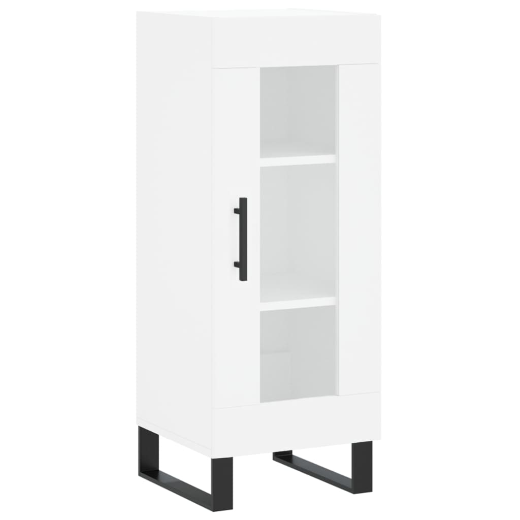 vidaXL Servantă, alb, 34,5x34x90 cm, lemn compozit vidaXL Servantă, alb, 34,5x34x90 cm, lemn compozit