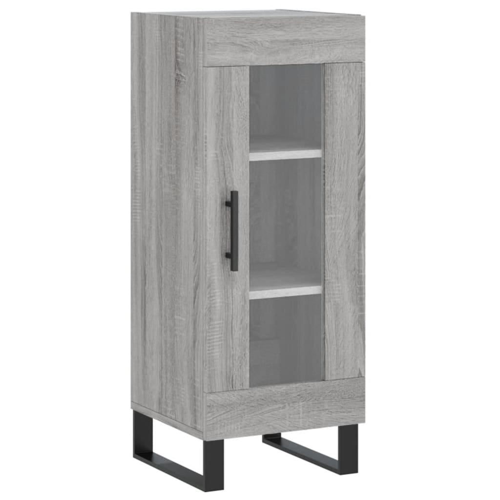 vidaXL Servantă, gri sonoma, 34,5x34x90 cm, lemn compozit vidaXL Servantă, gri sonoma, 34,5x34x90 cm, lemn compozit
