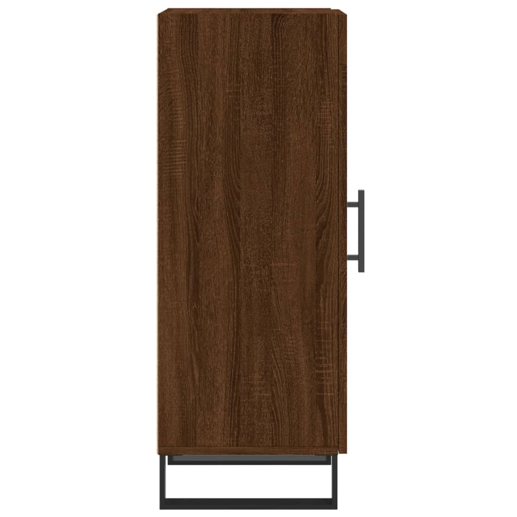 vidaXL Servantă, stejar maro, 34,5x34x90 cm, lemn compozit