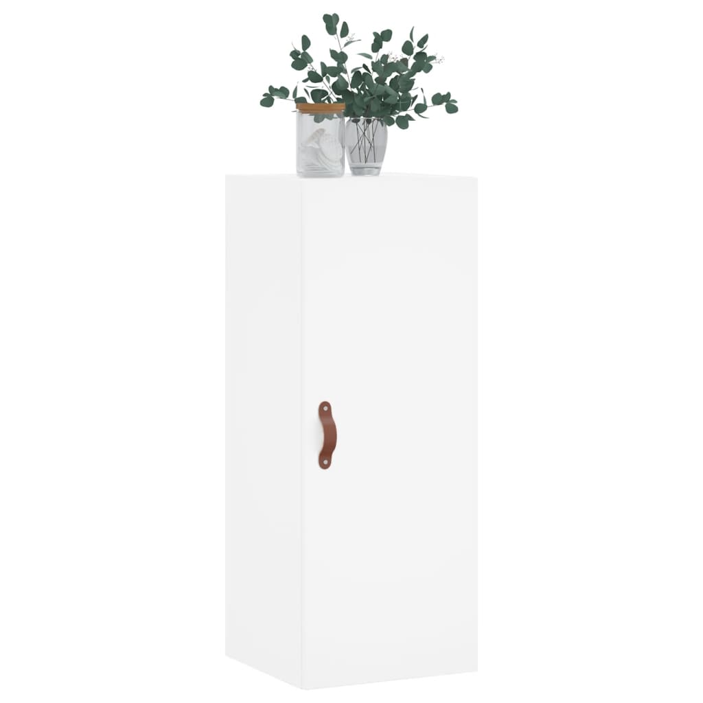 vidaXL Dulap montat pe perete, alb, 34,5x34x90 cm vidaXL Dulap montat pe perete, alb, 34,5x34x90 cm