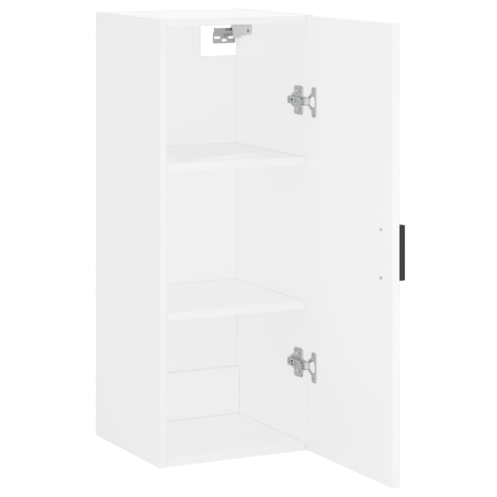 vidaXL Dulap montat pe perete, alb, 34,5x34x90 cm