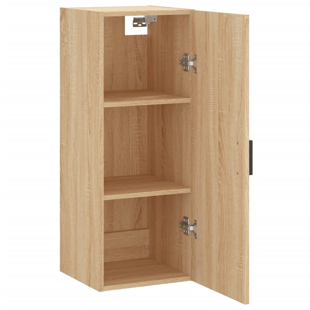 vidaXL Dulap montat pe perete, stejar sonoma, 34,5x34x90 cm