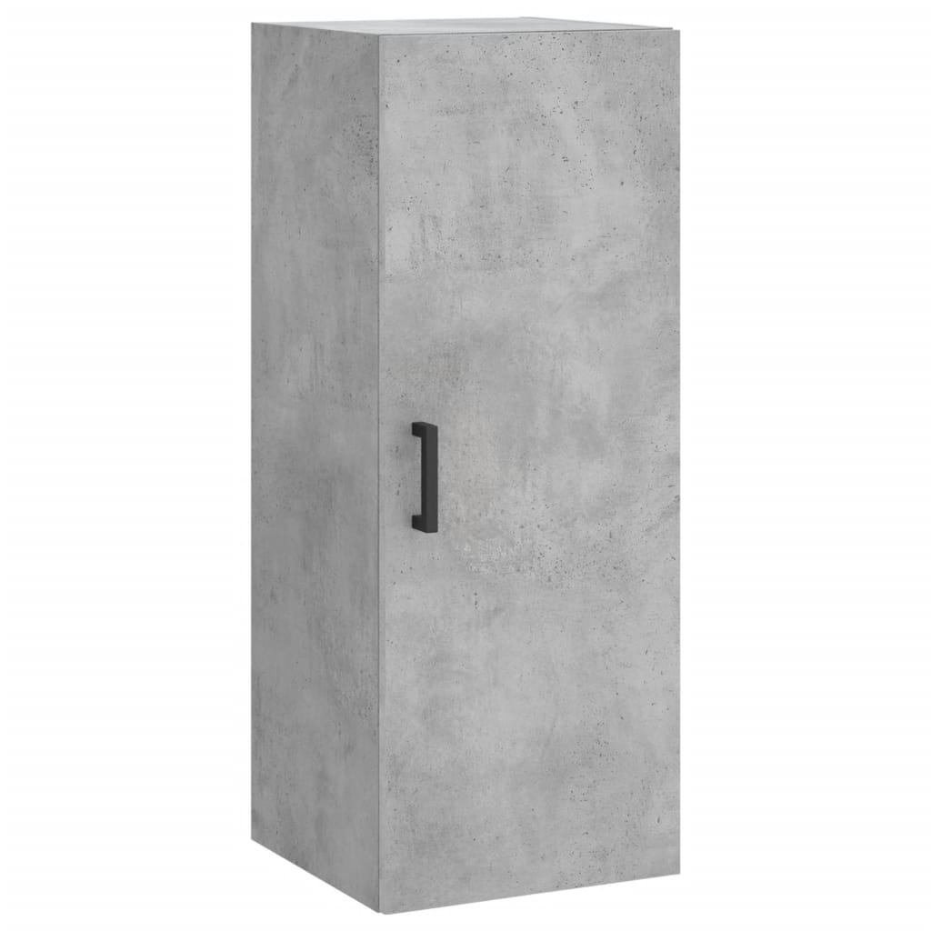 vidaXL Dulap montat pe perete, gri beton, 34,5x34x90 cm vidaXL Dulap montat pe perete, gri beton, 34,5x34x90 cm