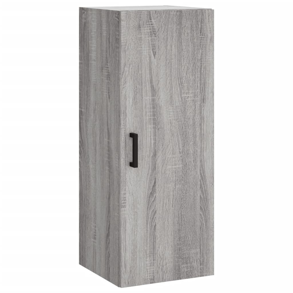 vidaXL Dulap montat pe perete, gri sonoma, 34,5x34x90 cm
