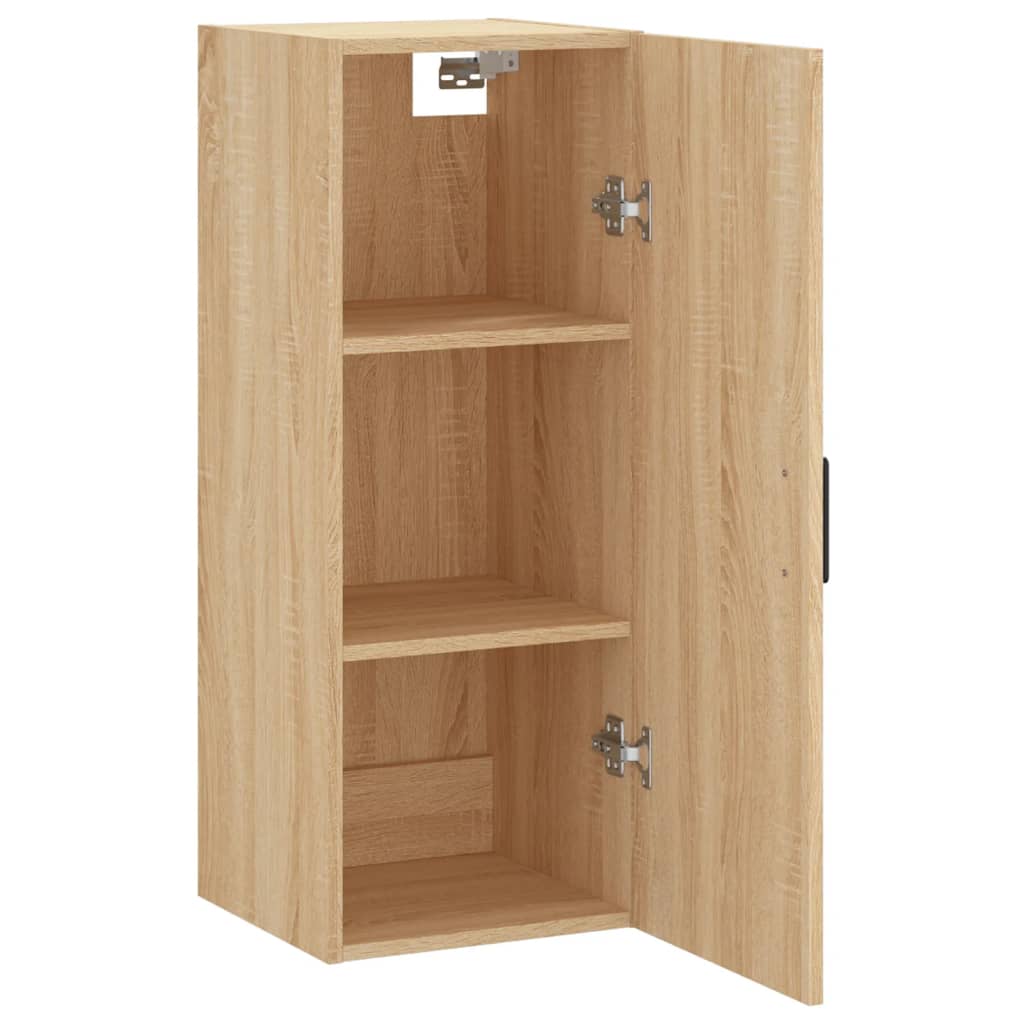 vidaXL Dulap montat pe perete, stejar sonoma, 34,5x34x90 cm