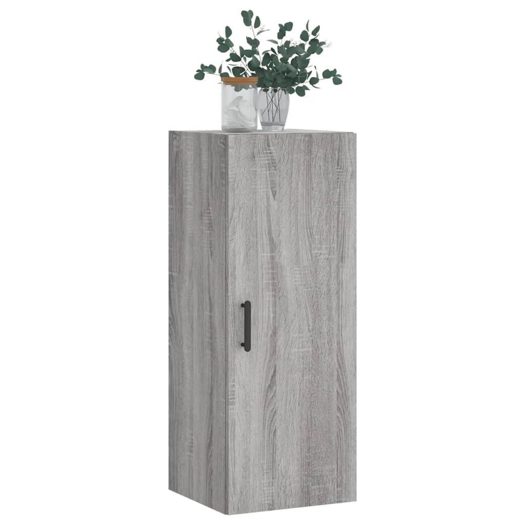 vidaXL Dulap montat pe perete, gri sonoma, 34,5x34x90 cm