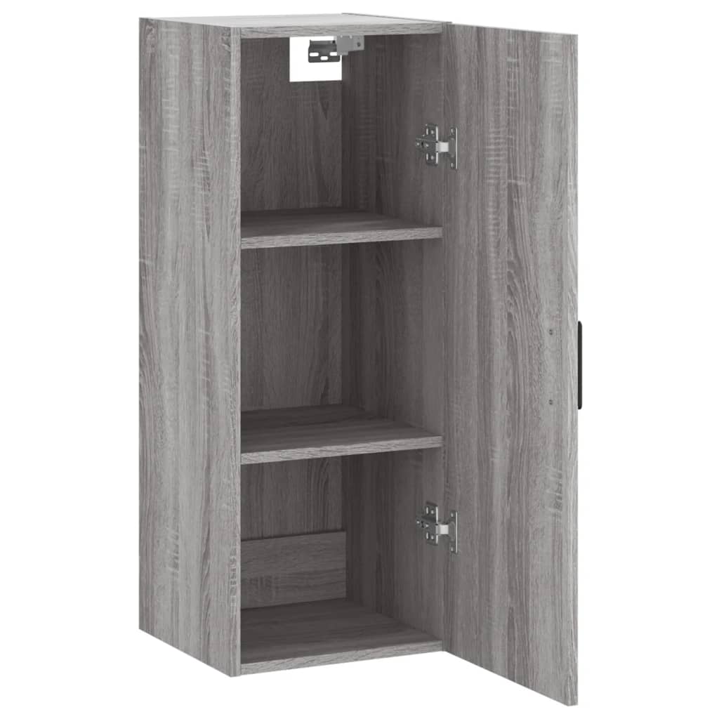 vidaXL Dulap montat pe perete, gri sonoma, 34,5x34x90 cm