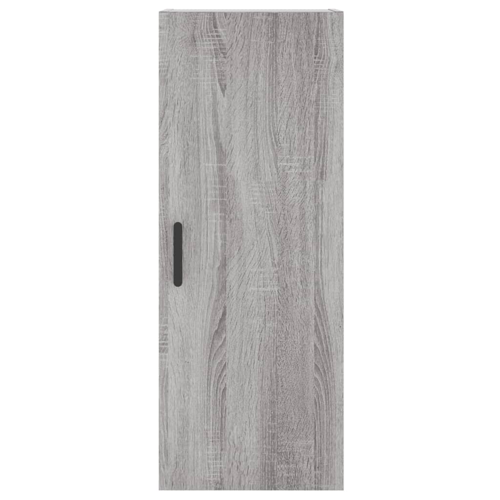 vidaXL Dulap montat pe perete, gri sonoma, 34,5x34x90 cm