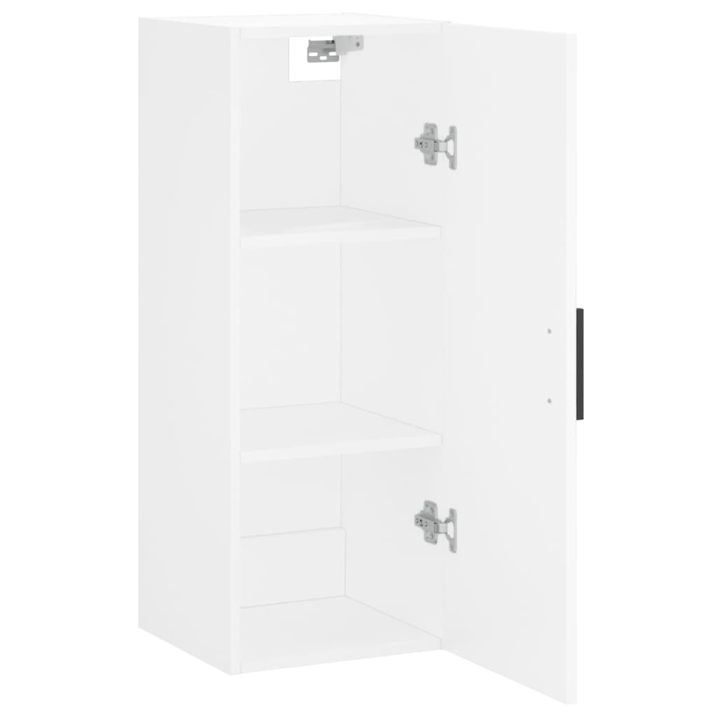 vidaXL Dulap montat pe perete, alb, 34,5x34x90 cm