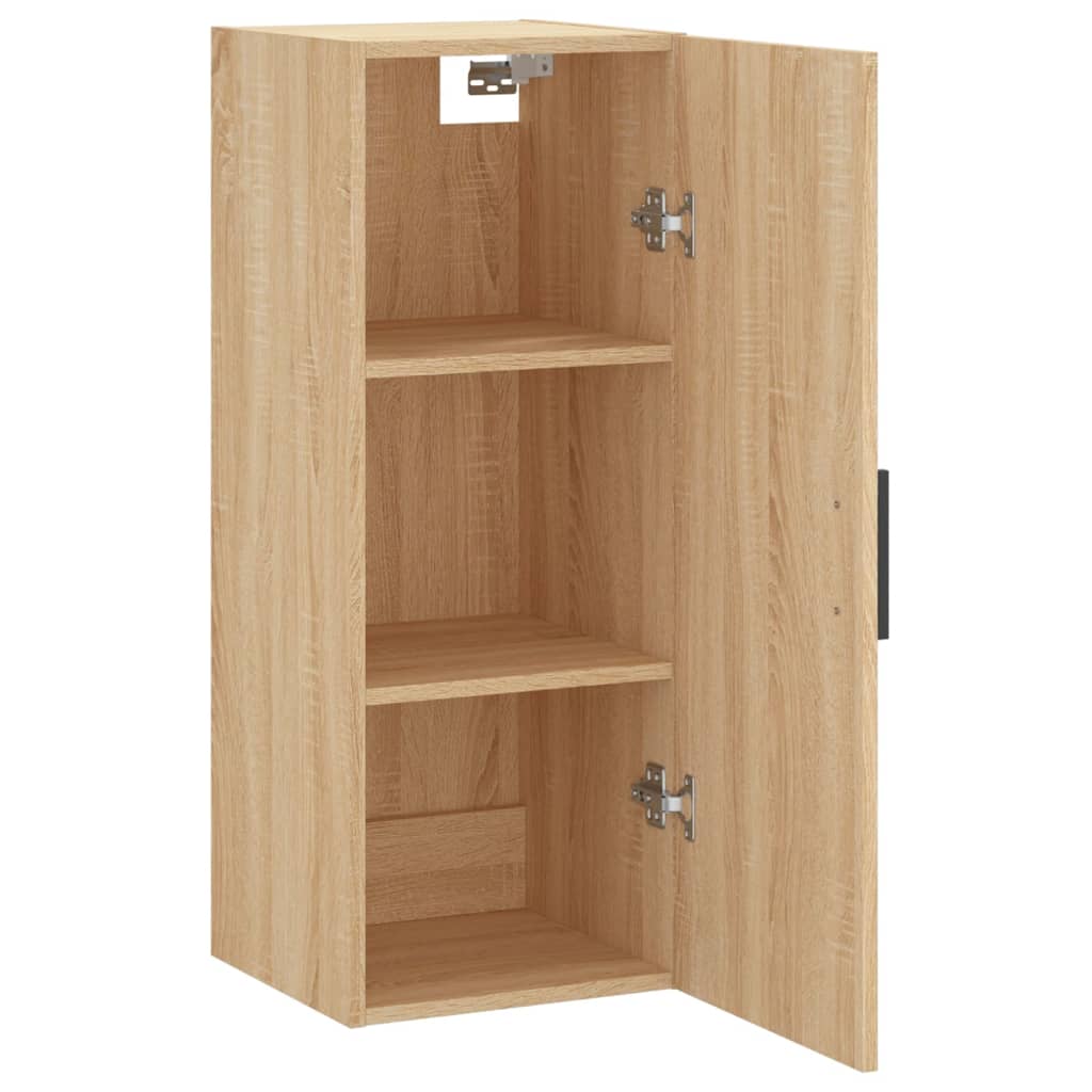vidaXL Dulap montat pe perete, stejar sonoma, 34,5x34x90 cm