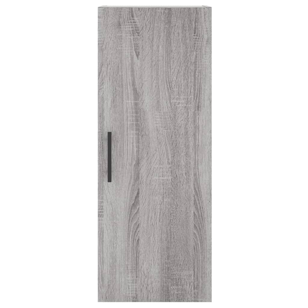 vidaXL Dulap montat pe perete, gri sonoma, 34,5x34x90 cm