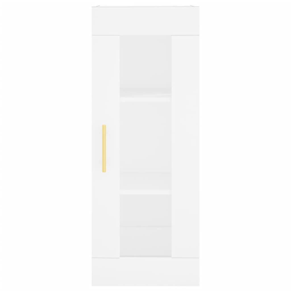 vidaXL Dulap montat pe perete, alb, 34,5x34x90 cm