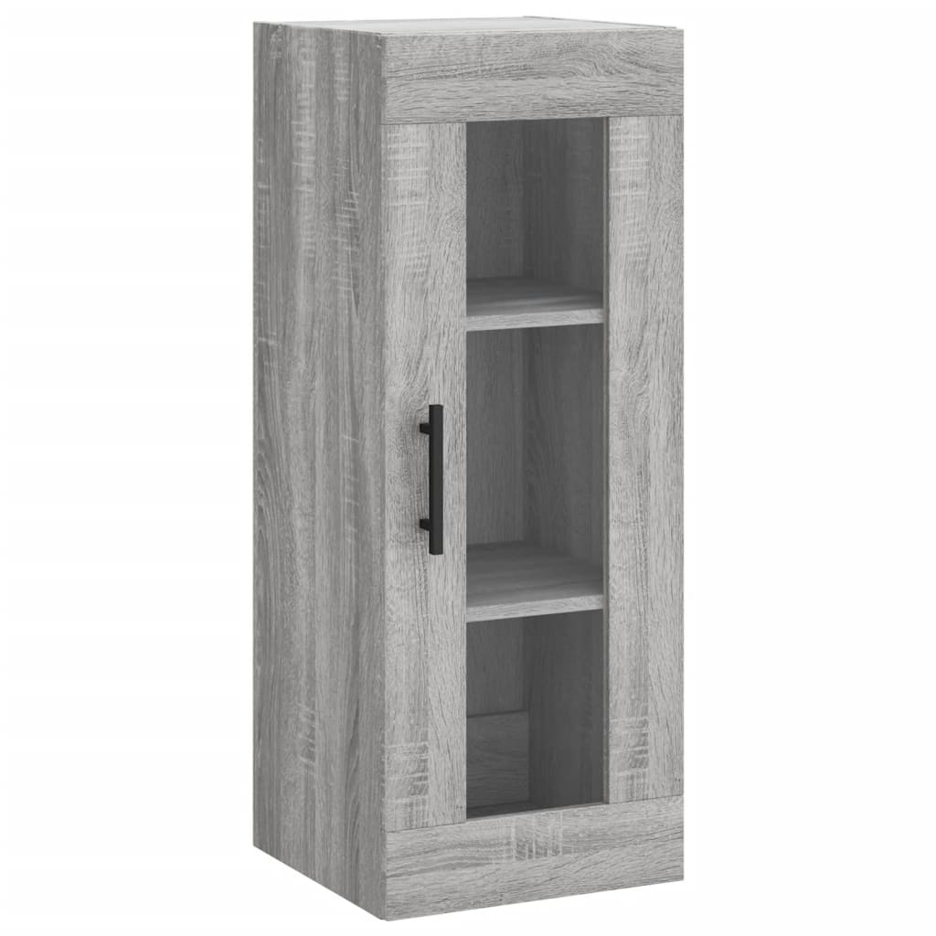 vidaXL Dulap montat pe perete, gri sonoma, 34,5x34x90 cm
