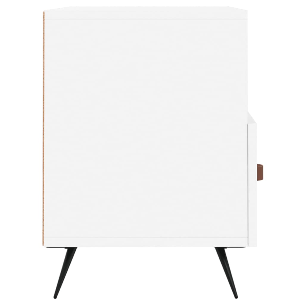 vidaXL Comodă TV, alb, 80x36x50 cm, lemn prelucrat vidaXL Comodă TV, alb, 80x36x50 cm, lemn prelucrat