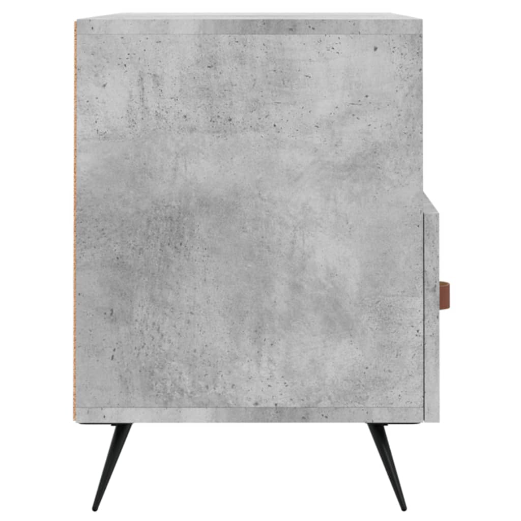 vidaXL Comodă TV, gri beton, 80x36x50 cm, lemn compozit vidaXL Comodă TV, gri beton, 80x36x50 cm, lemn compozit