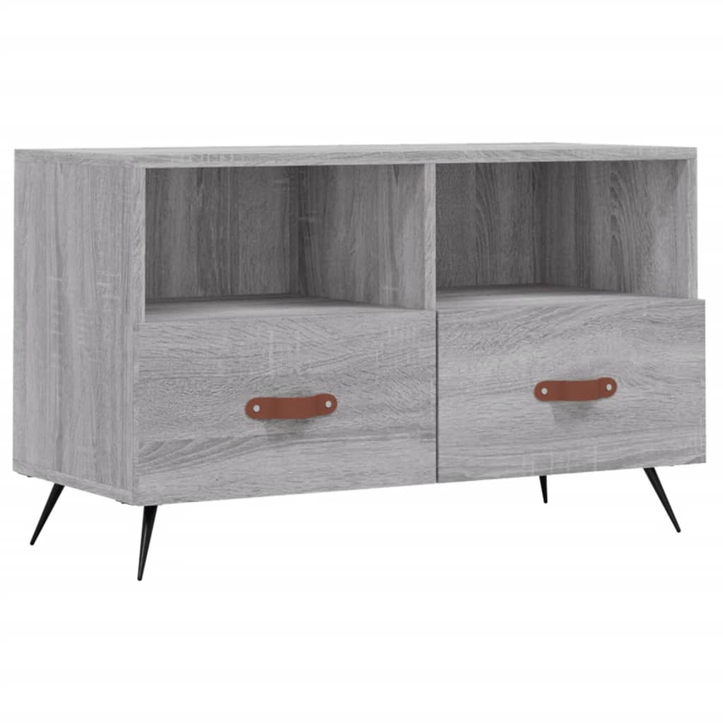 vidaXL Comodă TV, gri sonoma, 80x36x50 cm, lemn prelucrat vidaXL Comodă TV, gri sonoma, 80x36x50 cm, lemn prelucrat