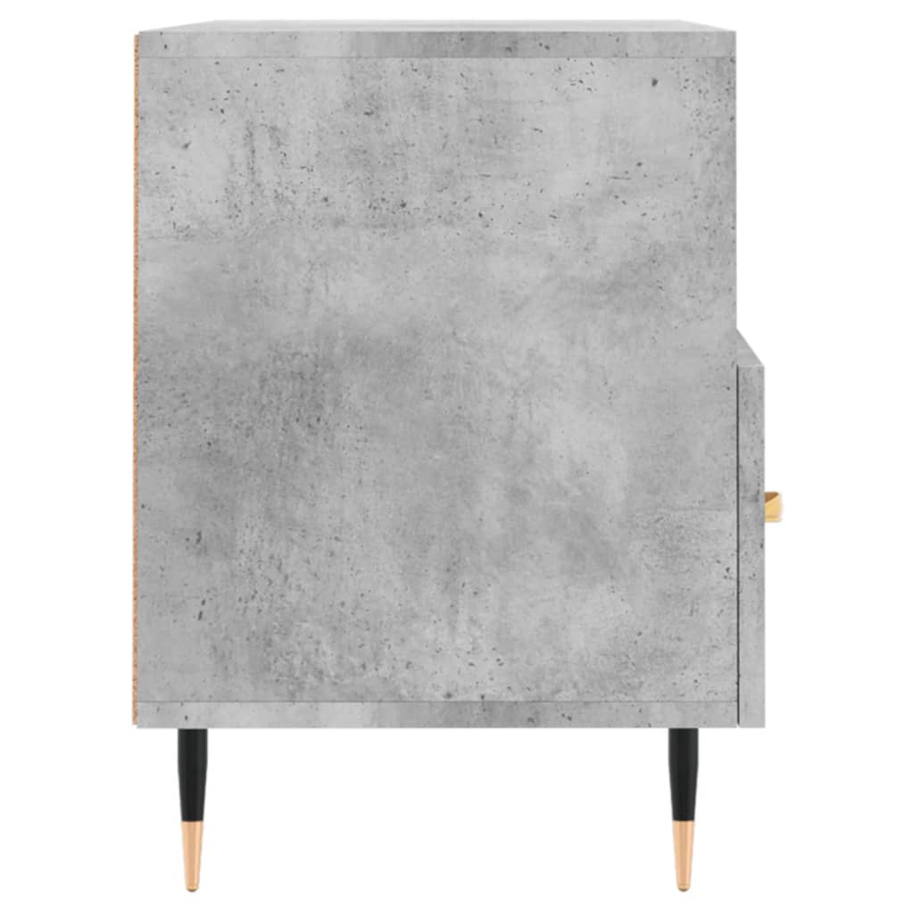 vidaXL Comodă TV, gri beton, 80x36x50 cm, lemn compozit vidaXL Comodă TV, gri beton, 80x36x50 cm, lemn compozit