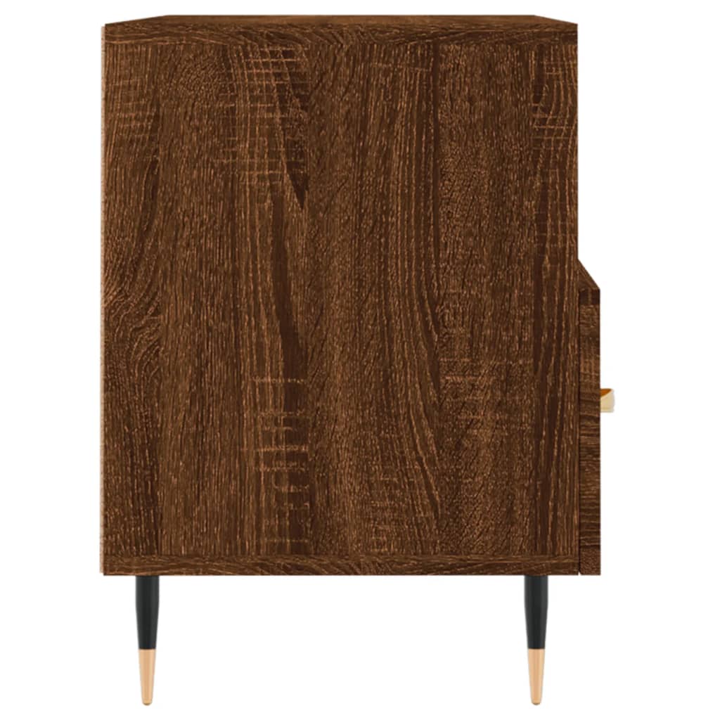 vidaXL Comodă TV, stejar maro, 80x36x50 cm, lemn prelucrat vidaXL Comodă TV, stejar maro, 80x36x50 cm, lemn prelucrat