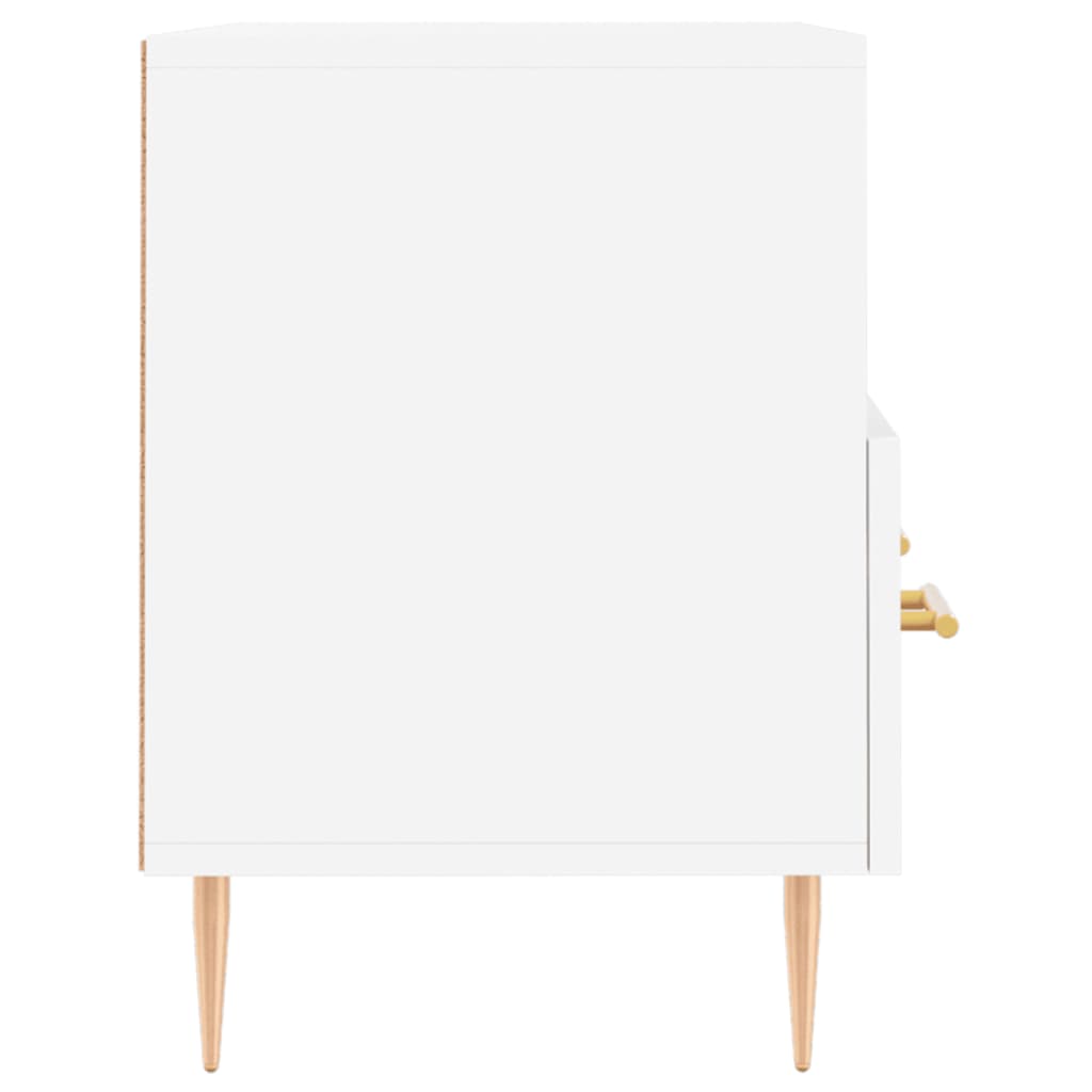 vidaXL Comodă TV, alb, 80x36x50 cm, lemn prelucrat vidaXL Comodă TV, alb, 80x36x50 cm, lemn prelucrat