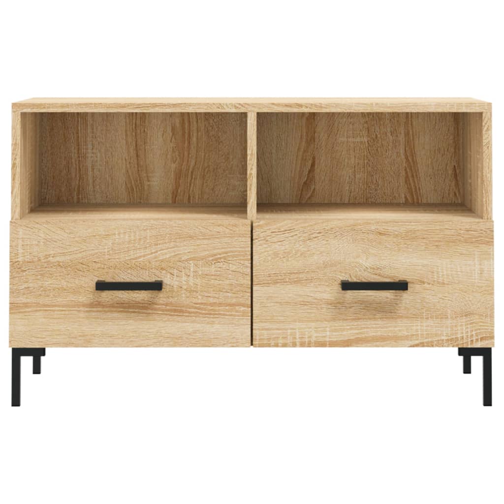 vidaXL Comodă TV, stejar sonoma, 80x36x50 cm, lemn prelucrat