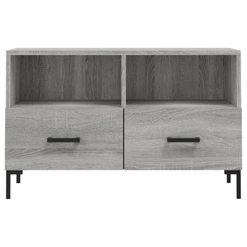 vidaXL Comodă TV, gri sonoma, 80x36x50 cm, lemn prelucrat vidaXL Comodă TV, gri sonoma, 80x36x50 cm, lemn prelucrat