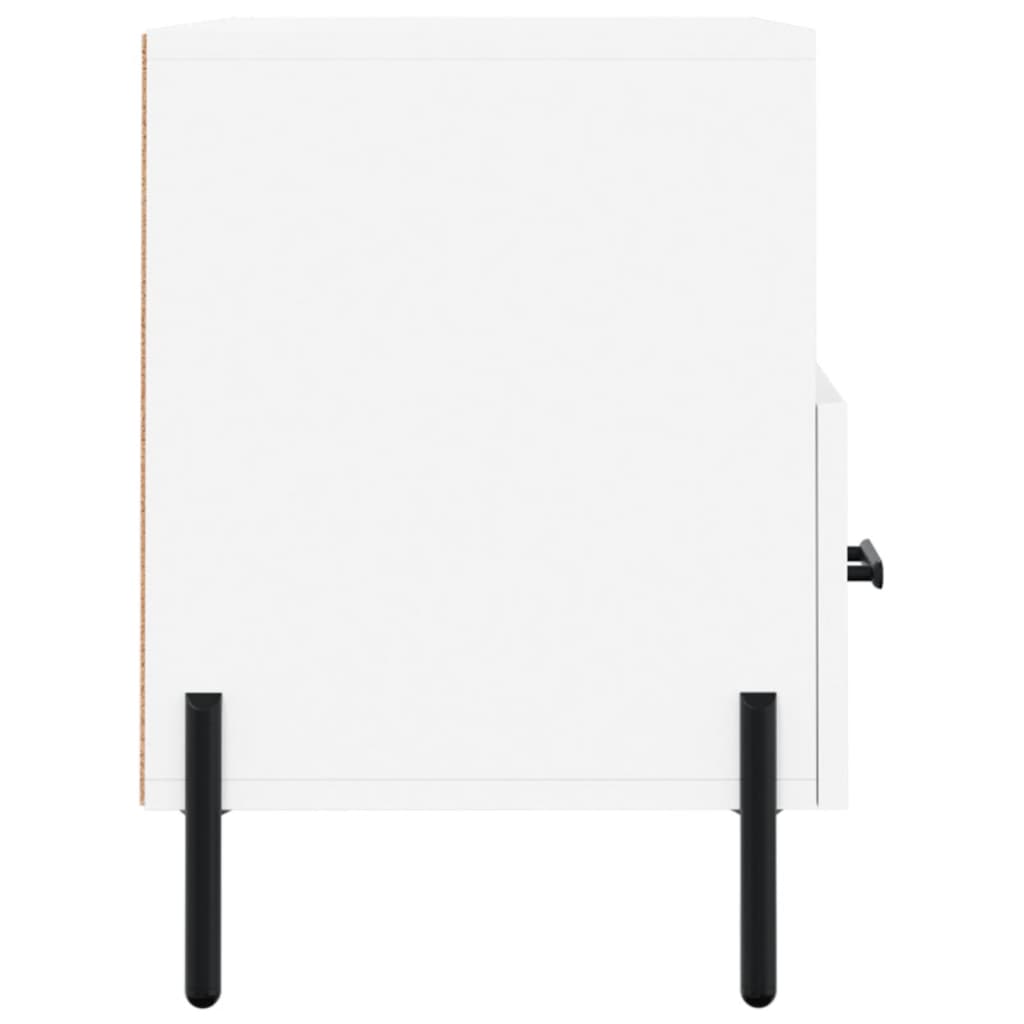 vidaXL Comodă TV, alb, 80x36x50 cm, lemn prelucrat vidaXL Comodă TV, alb, 80x36x50 cm, lemn prelucrat