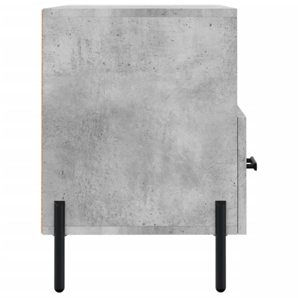 vidaXL Comodă TV, gri beton, 80x36x50 cm, lemn compozit vidaXL Comodă TV, gri beton, 80x36x50 cm, lemn compozit
