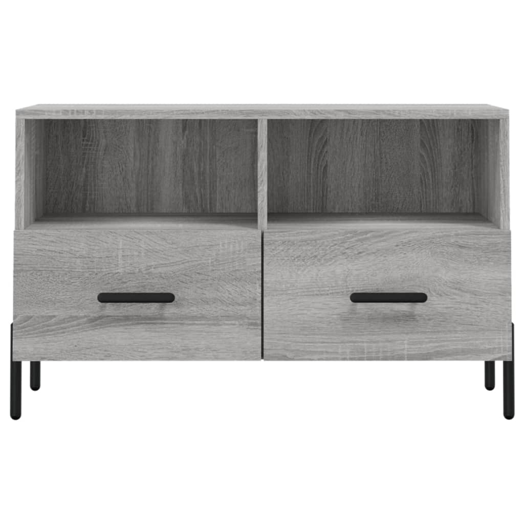 vidaXL Comodă TV, gri sonoma, 80x36x50 cm, lemn prelucrat vidaXL Comodă TV, gri sonoma, 80x36x50 cm, lemn prelucrat