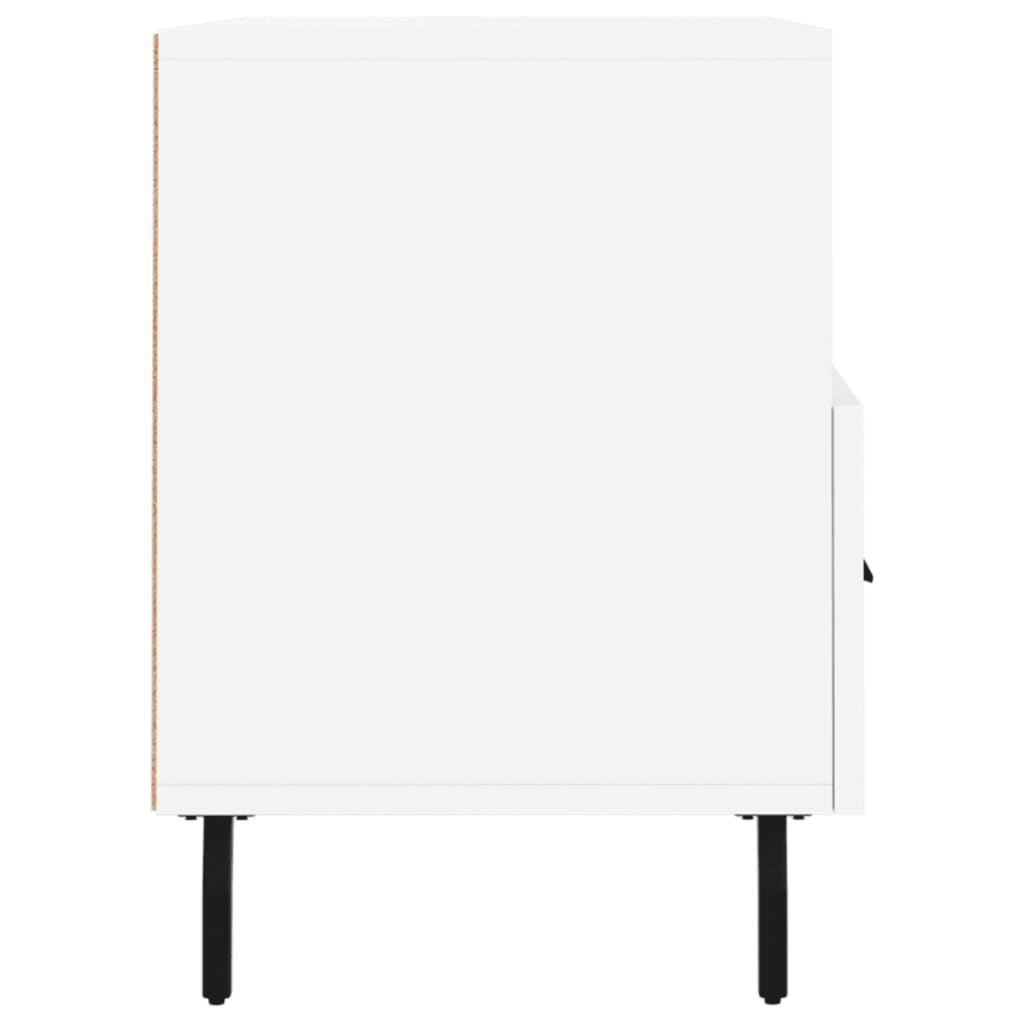 vidaXL Comodă TV, alb, 80x36x50 cm, lemn prelucrat vidaXL Comodă TV, alb, 80x36x50 cm, lemn prelucrat