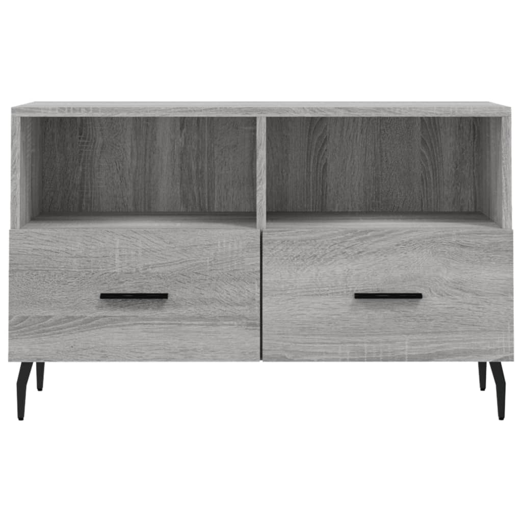 vidaXL Comodă TV, gri sonoma, 80x36x50 cm, lemn prelucrat vidaXL Comodă TV, gri sonoma, 80x36x50 cm, lemn prelucrat