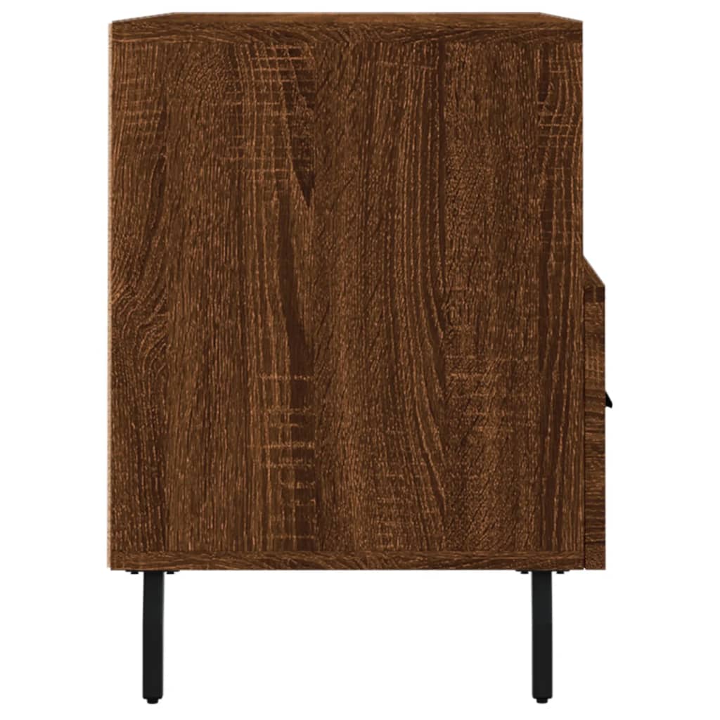 vidaXL Comodă TV, stejar maro, 80x36x50 cm, lemn prelucrat vidaXL Comodă TV, stejar maro, 80x36x50 cm, lemn prelucrat