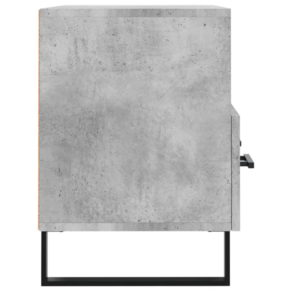 vidaXL Comodă TV, gri beton, 80x36x50 cm, lemn compozit vidaXL Comodă TV, gri beton, 80x36x50 cm, lemn compozit