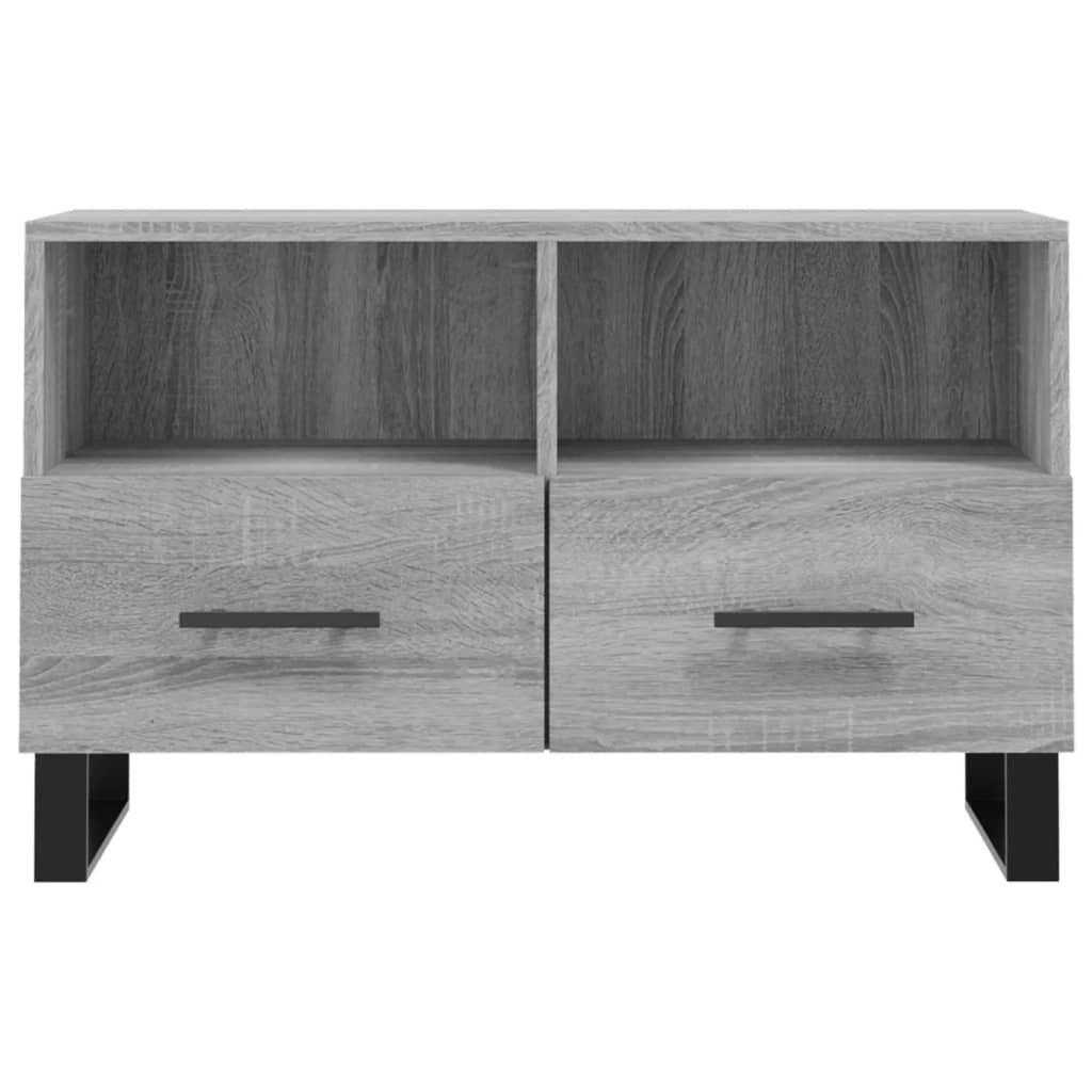 vidaXL Comodă TV, gri sonoma, 80x36x50 cm, lemn prelucrat vidaXL Comodă TV, gri sonoma, 80x36x50 cm, lemn prelucrat