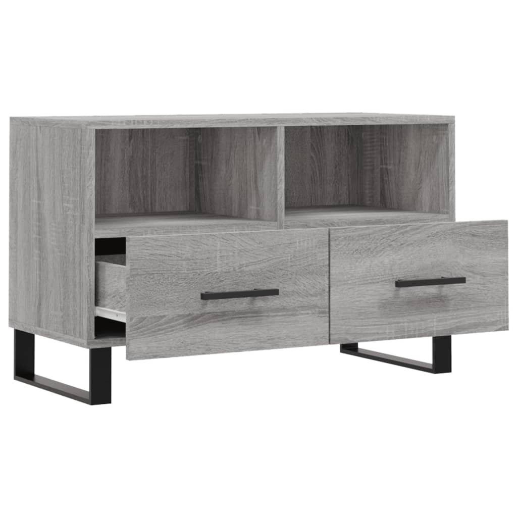 vidaXL Comodă TV, gri sonoma, 80x36x50 cm, lemn prelucrat vidaXL Comodă TV, gri sonoma, 80x36x50 cm, lemn prelucrat