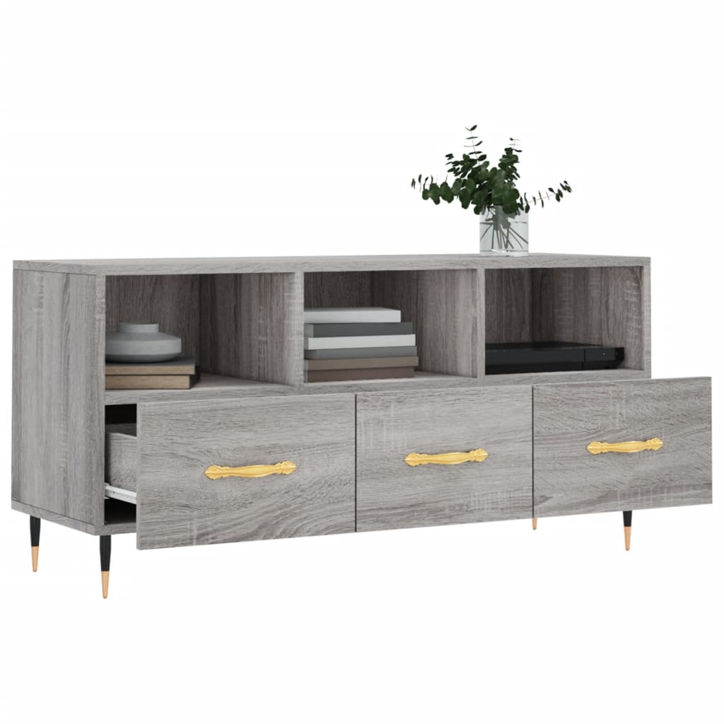 vidaXL Dulap TV, gri sonoma, 102x36x50 cm, lemn prelucrat