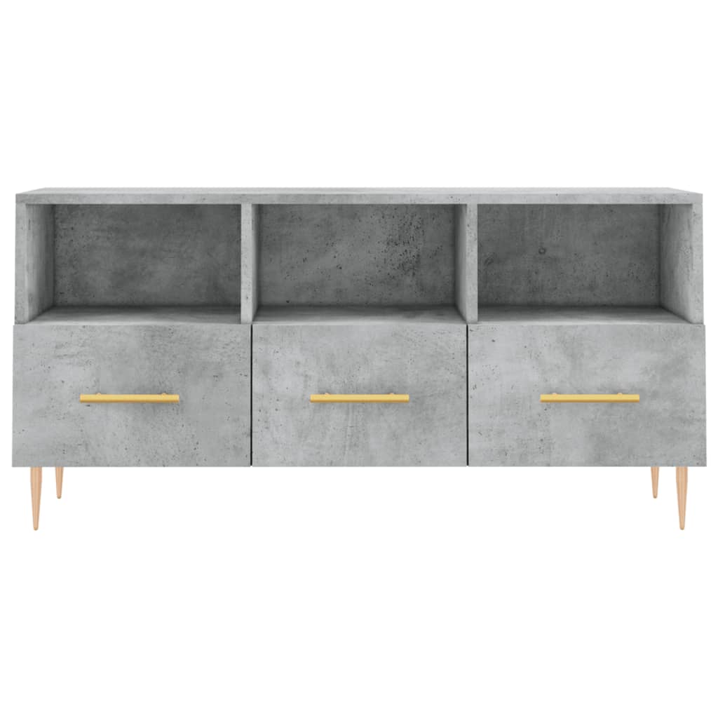 vidaXL Dulap TV, gri beton, 102x36x50 cm, lemn prelucrat