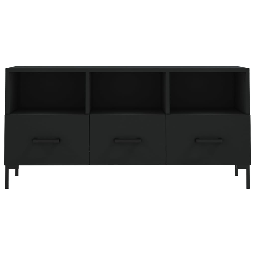 vidaXL Dulap TV, negru, 102x36x50 cm, lemn prelucrat